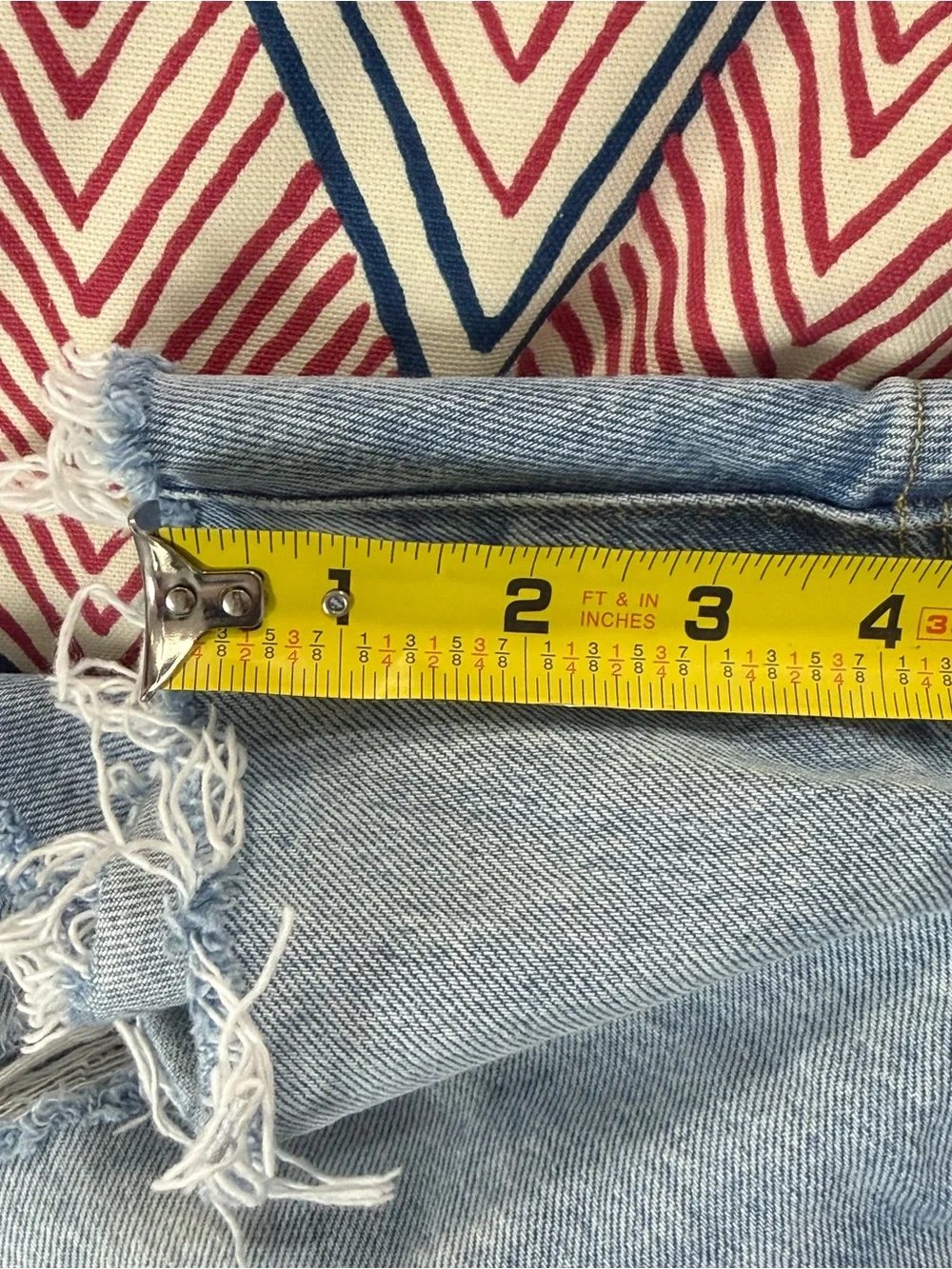 AGOLDE Parker Long Swapmeet Distressed Denim Shorts 24